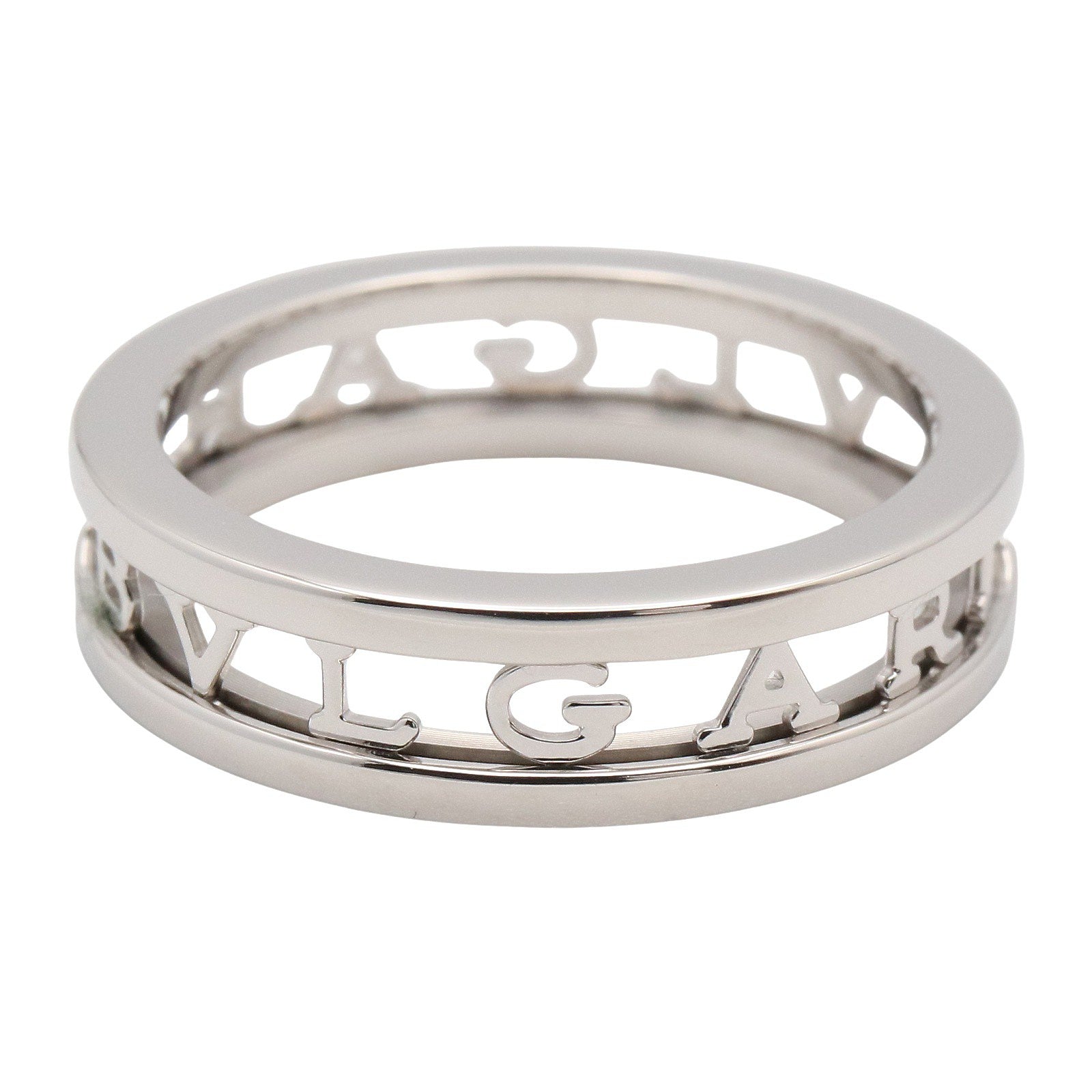 B-zero1 オープンロゴ スパイラル リング リング 指輪 K18WG シルバー ホワイトゴールド ブルガリ アクセサリー BVLGARI