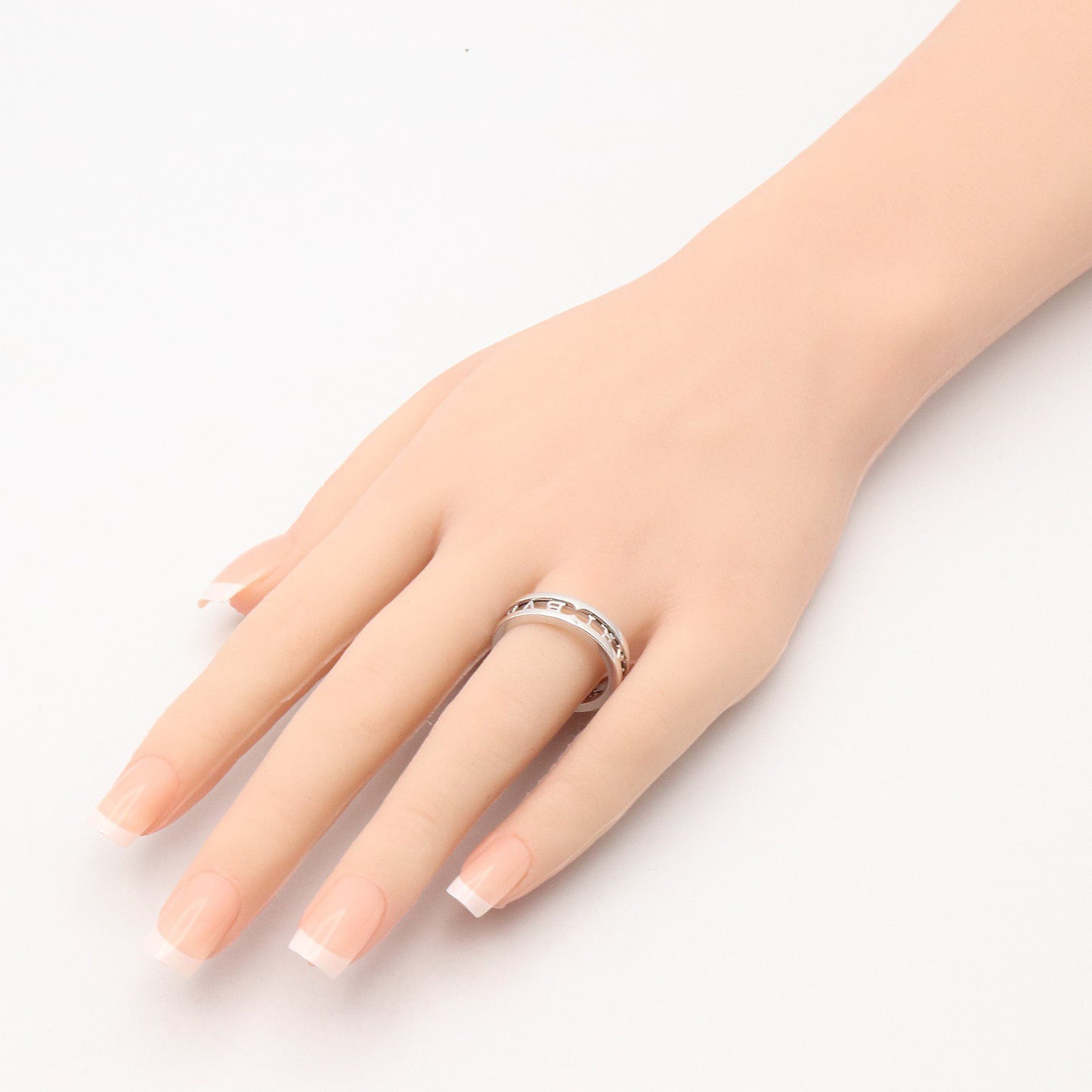 B-zero1 オープンロゴ スパイラル リング リング 指輪 K18WG シルバー ホワイトゴールド ブルガリ アクセサリー BVLGARI