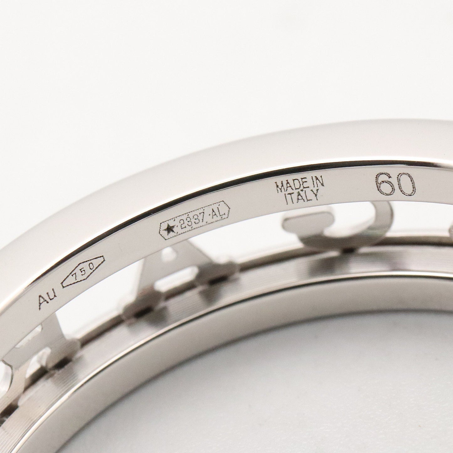 B-zero1 オープンロゴ スパイラル リング リング 指輪 K18WG シルバー ホワイトゴールド ブルガリ アクセサリー BVLGARI
