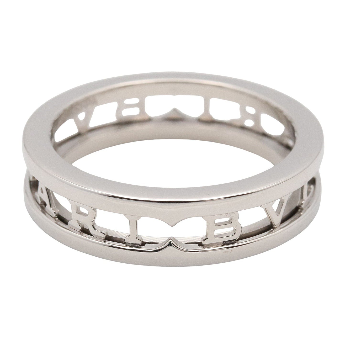 B-zero1 オープンロゴ スパイラル リング リング 指輪 K18WG シルバー ホワイトゴールド ブルガリ アクセサリー BVLGARI