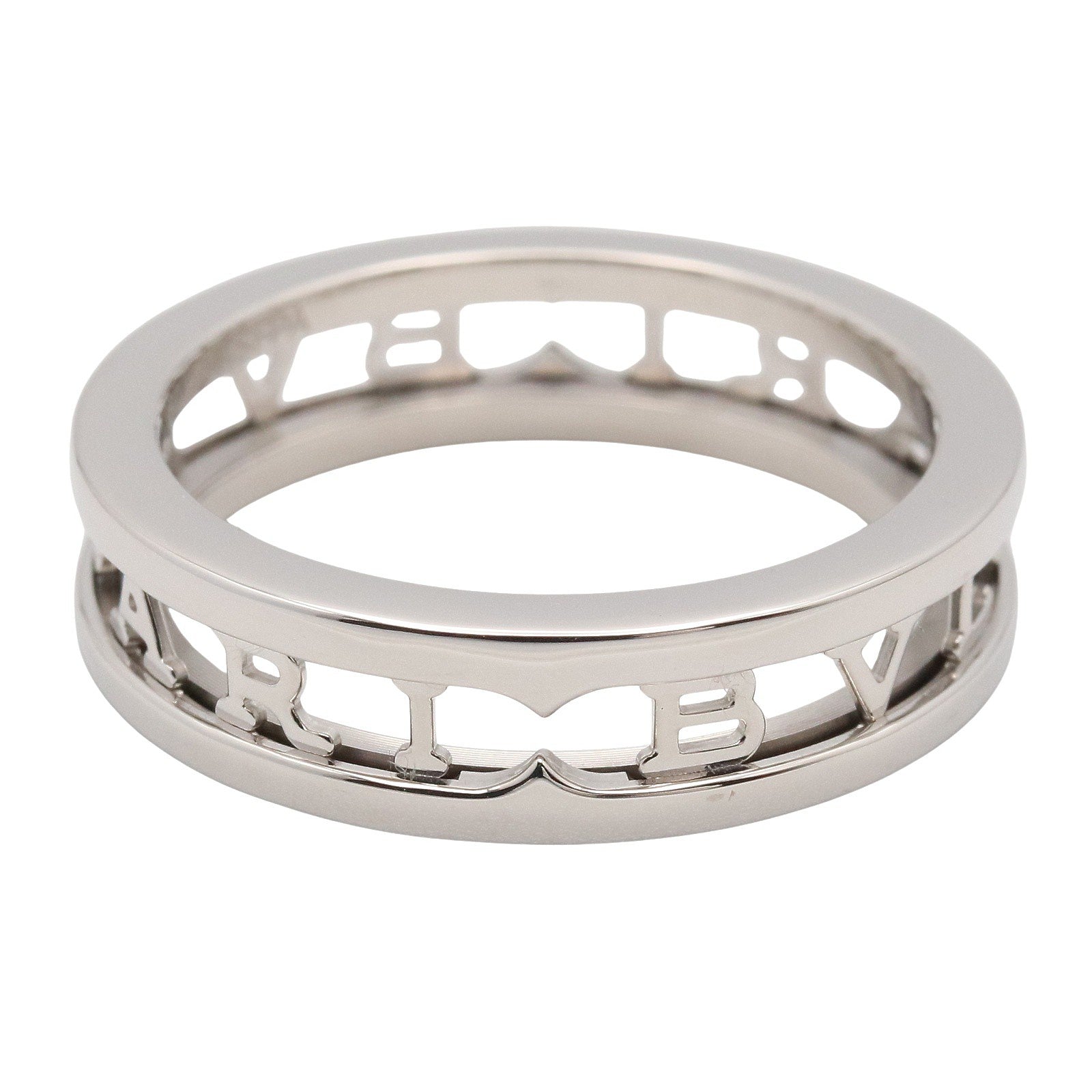 B-zero1 オープンロゴ スパイラル リング リング 指輪 K18WG シルバー ホワイトゴールド ブルガリ アクセサリー BVLGARI