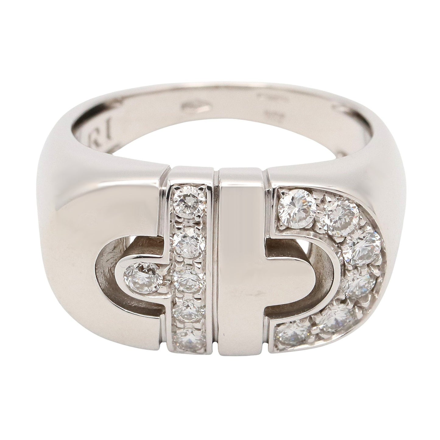 パレンテシ リング ダイヤ リング 指輪 K18WG ダイヤモンド クリア ホワイトゴールド ブルガリ アクセサリー BVLGARI