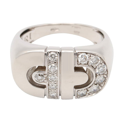 パレンテシ リング ダイヤ リング 指輪 K18WG ダイヤモンド クリア ホワイトゴールド ブルガリ アクセサリー BVLGARI