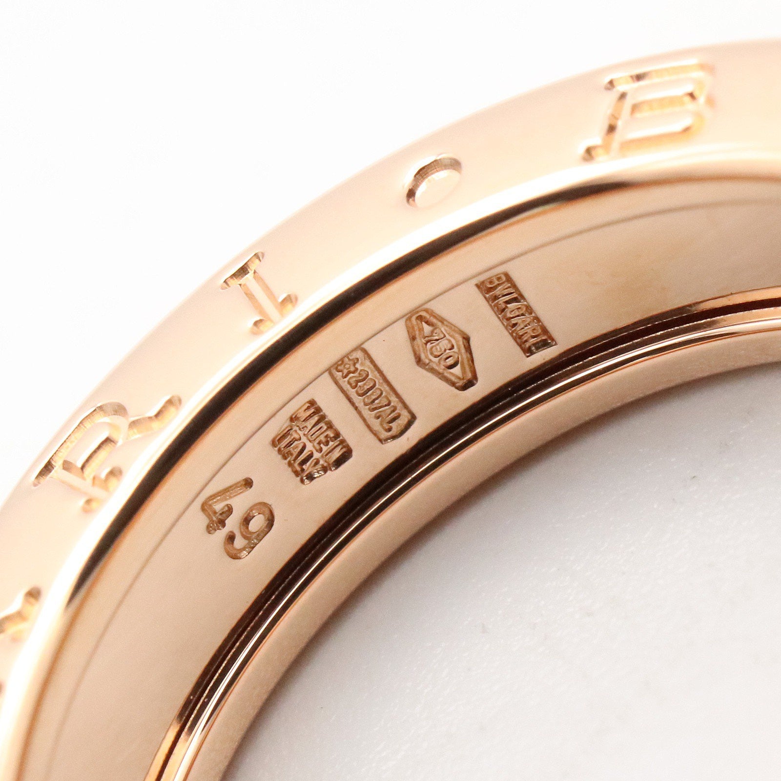 B-zero1 リング 1バンド リング 指輪 K18PG ゴールド ピンクゴールド ブルガリ アクセサリー BVLGARI