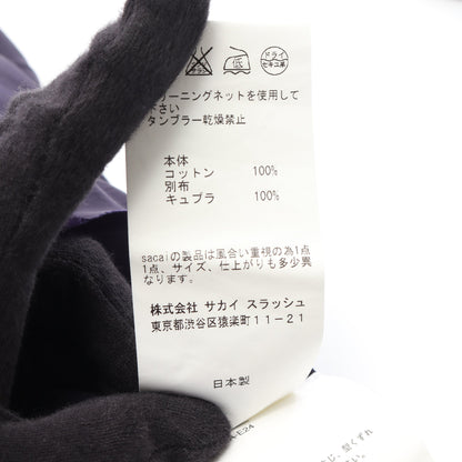 切替 ワンピース コットン ネイビー サカイラック