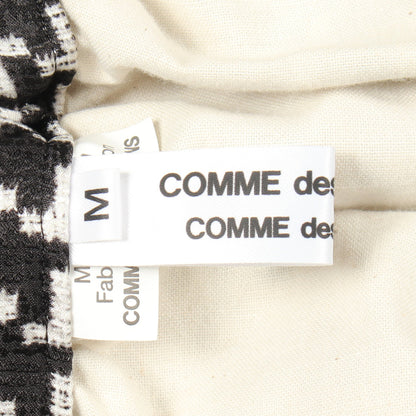 千鳥柄 リボン スカート シルク ブラック ホワイト コムデギャルソンコムデギャルソン ボトムス Comme des Garcons Comme des Garcons