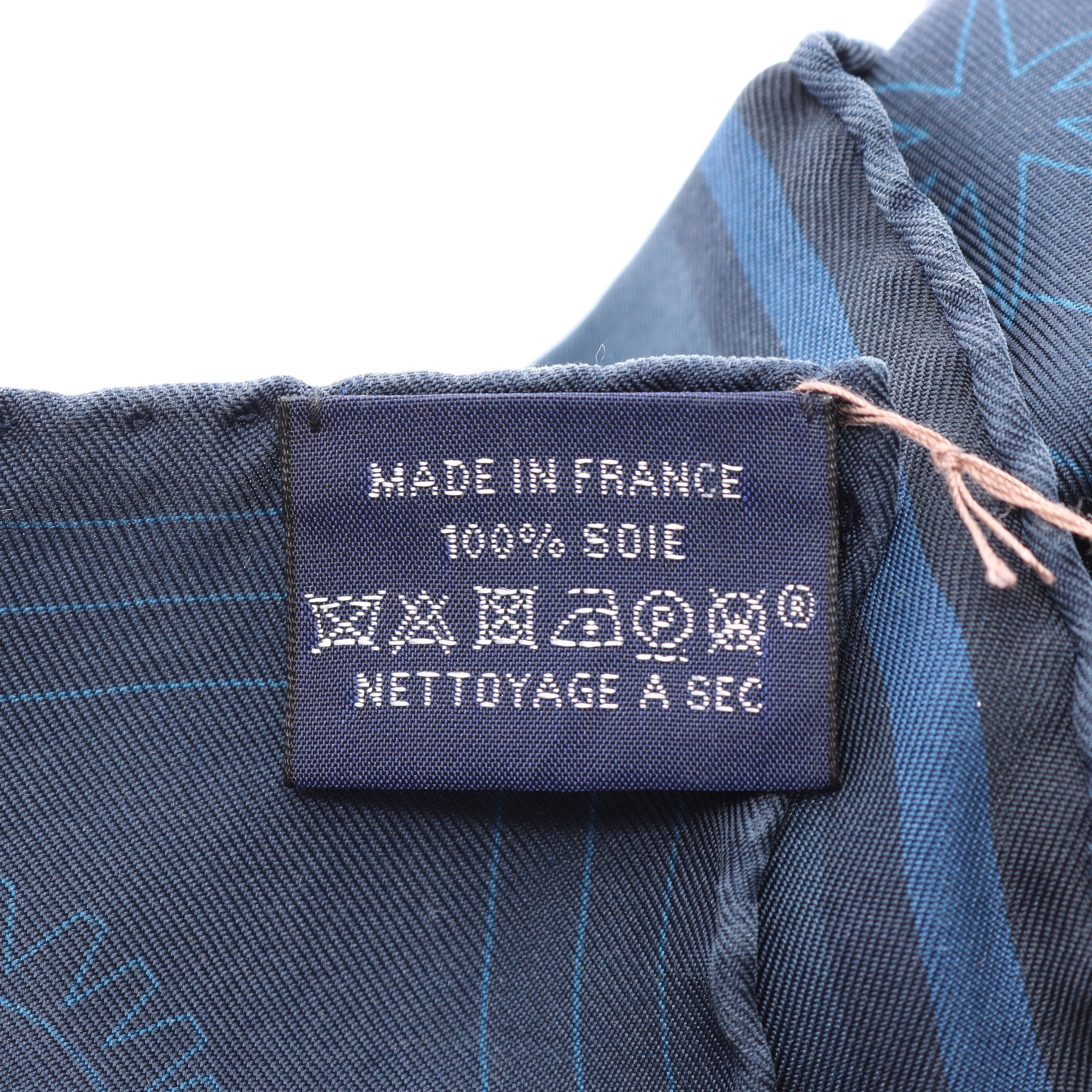 カレ90 C'est La Fete スカーフ シルク ネイビー エルメス – RECLO
