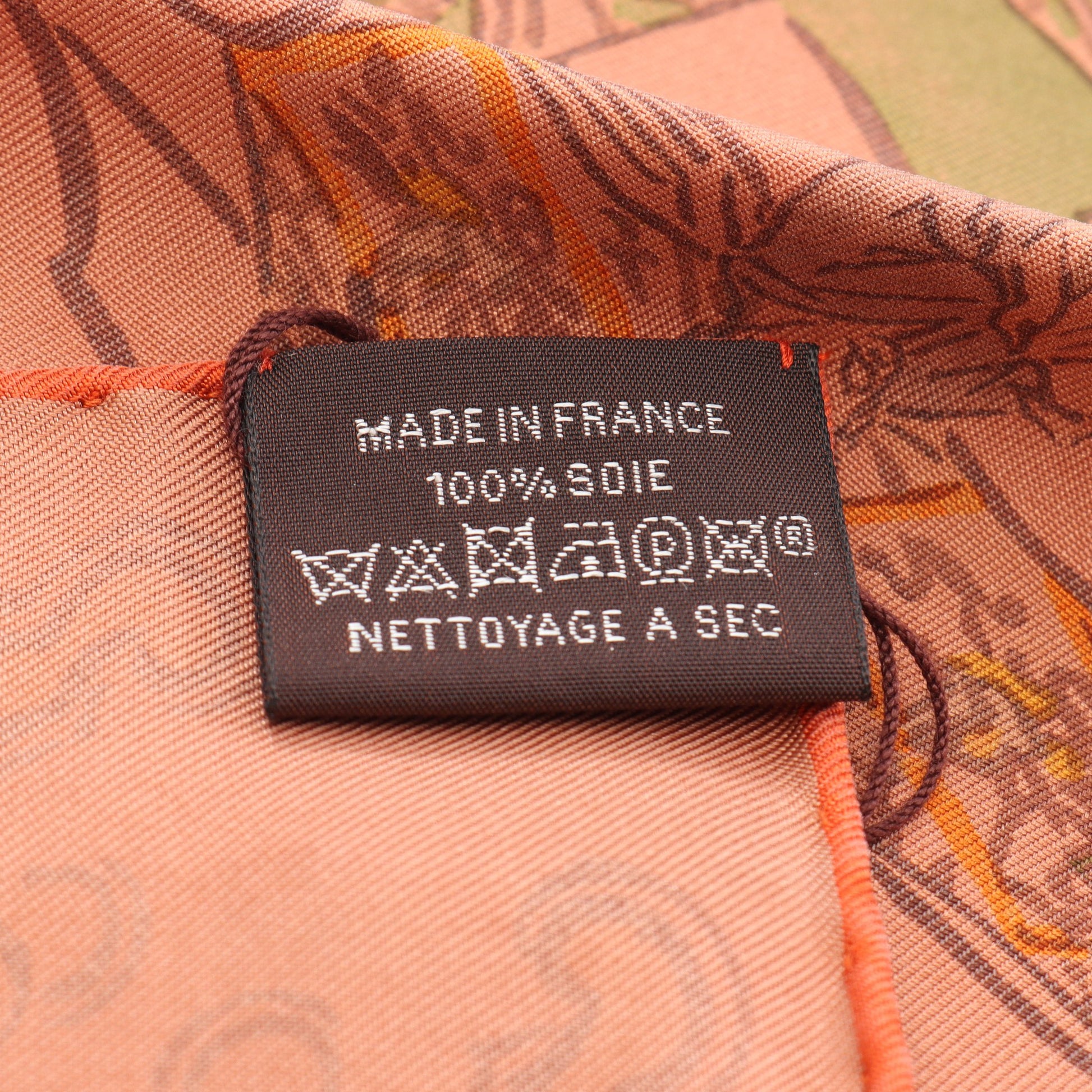 カレ90 Etriers RemiLes Artisans d Hermes スカーフ シルク オレンジブラウン マルチカラー エルメス 財布・小物 HERMES