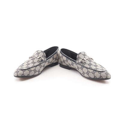 ホースビット GGキャンバス ローファー キャンバス レザー ベージュ ネイビー グッチ シューズ GUCCI