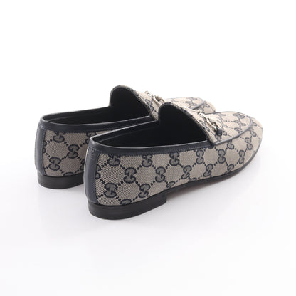 ホースビット GGキャンバス ローファー キャンバス レザー ベージュ ネイビー グッチ シューズ GUCCI