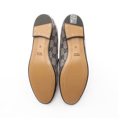 ホースビット GGキャンバス ローファー キャンバス レザー ベージュ ネイビー グッチ シューズ GUCCI