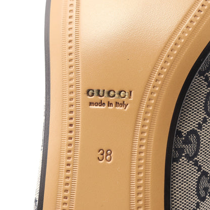 ホースビット GGキャンバス ローファー キャンバス レザー ベージュ ネイビー グッチ シューズ GUCCI