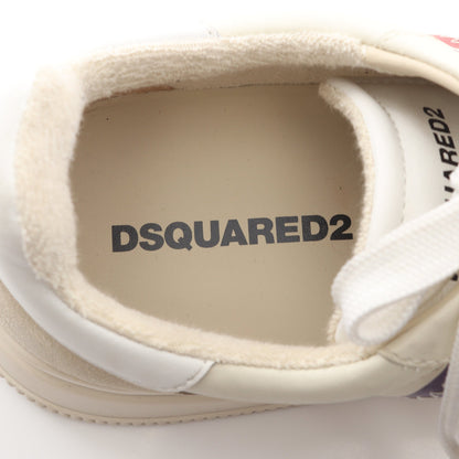 New Jersey スニーカー レザー スエード オフホワイト アイボリー マルチカラー ディースクエアード シューズ DSQUARED2
