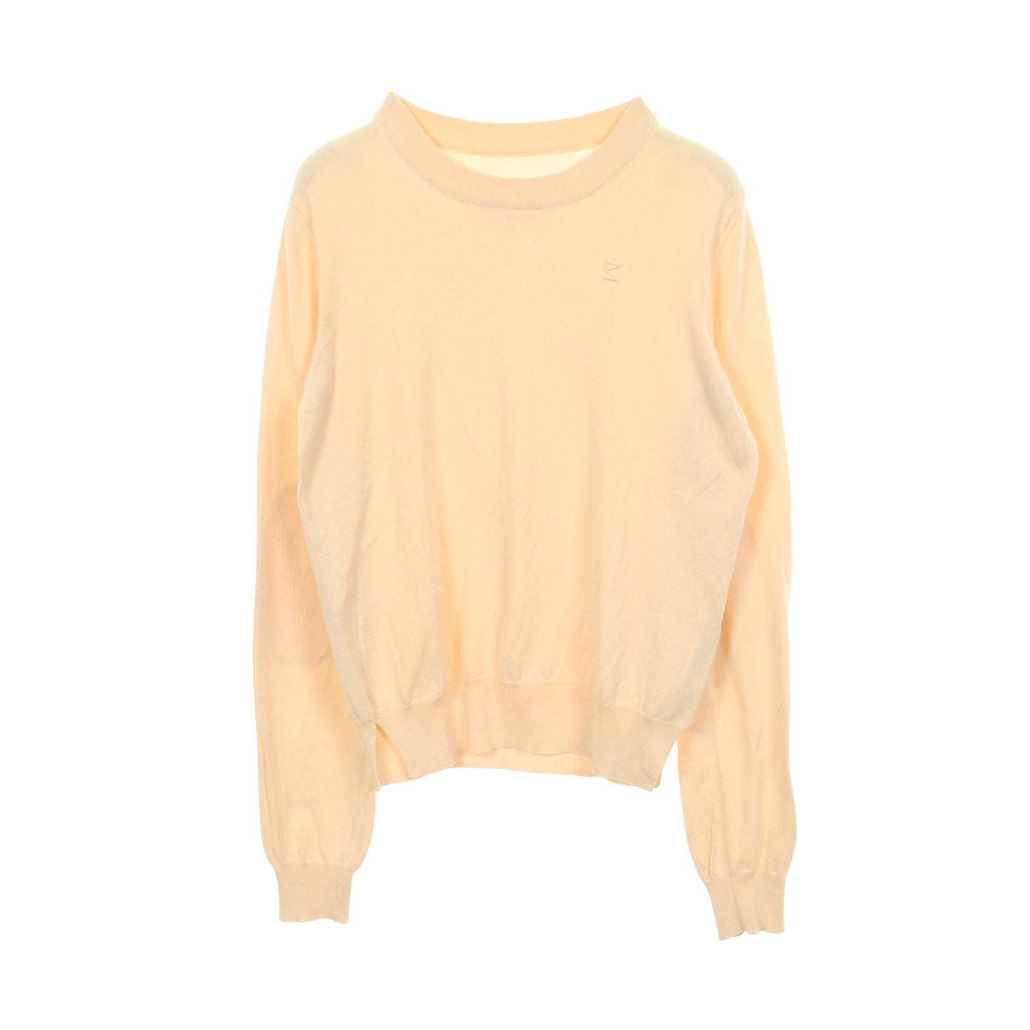 エルボーパッチ ニット コットン アイボリー メゾンマルジェラ トップス Maison Margiela