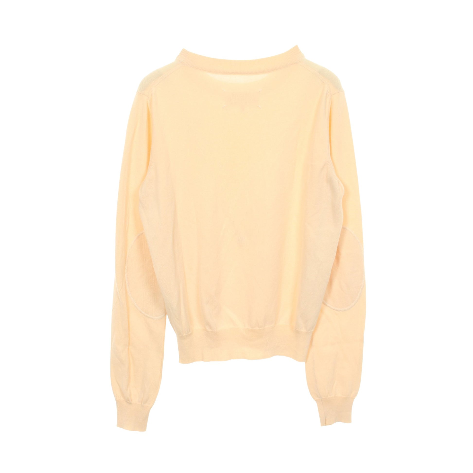 エルボーパッチ ニット コットン アイボリー メゾンマルジェラ トップス Maison Margiela