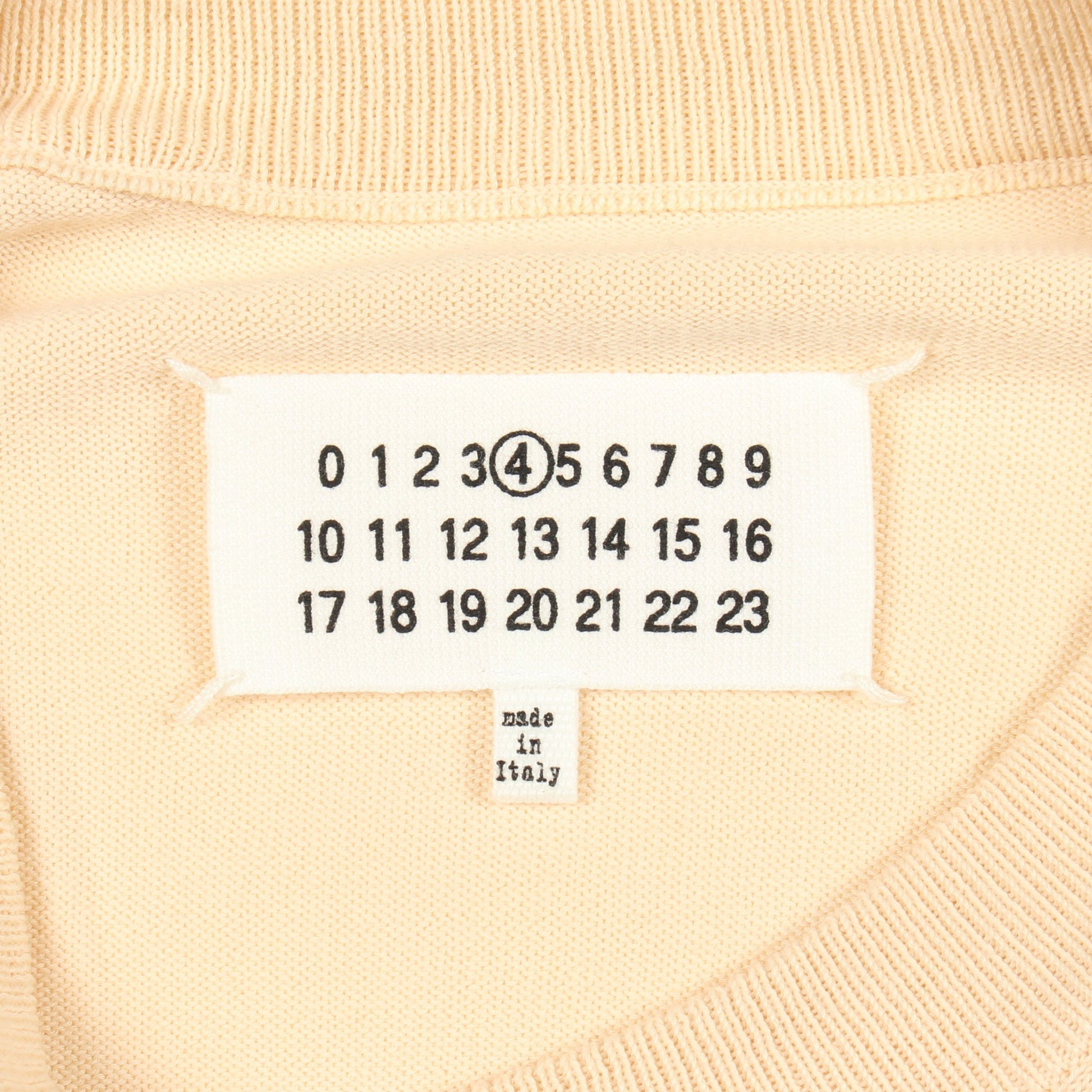 エルボーパッチ ニット コットン アイボリー メゾンマルジェラ トップス Maison Margiela