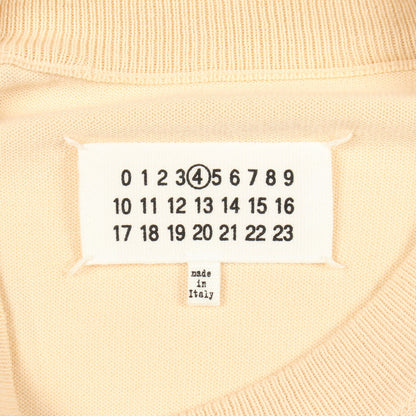 エルボーパッチ ニット コットン アイボリー メゾンマルジェラ トップス Maison Margiela