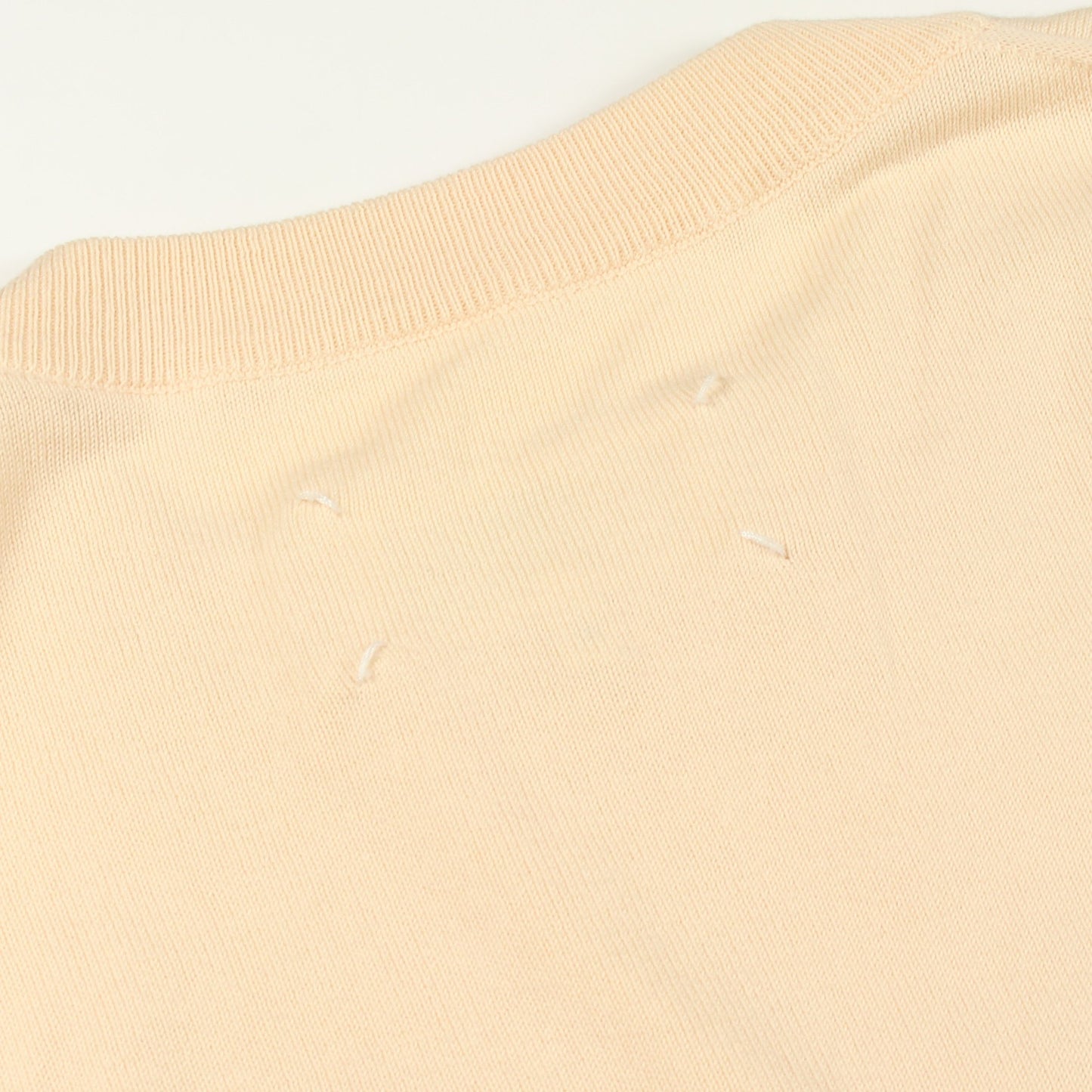エルボーパッチ ニット コットン アイボリー メゾンマルジェラ トップス Maison Margiela