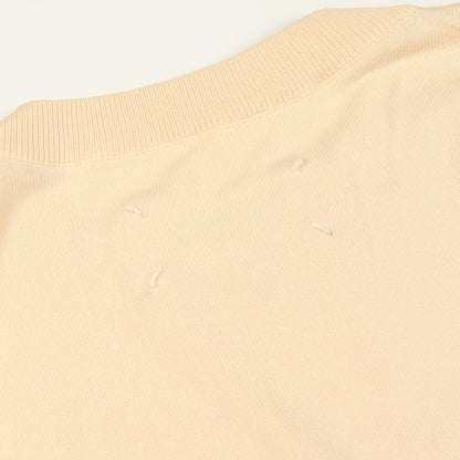 エルボーパッチ ニット コットン アイボリー メゾンマルジェラ トップス Maison Margiela