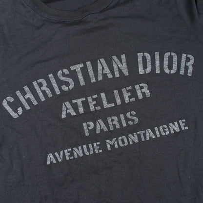 ATELIER アトリエ 長袖Tシャツ コットン ネイビー ディオール トップス DIOR