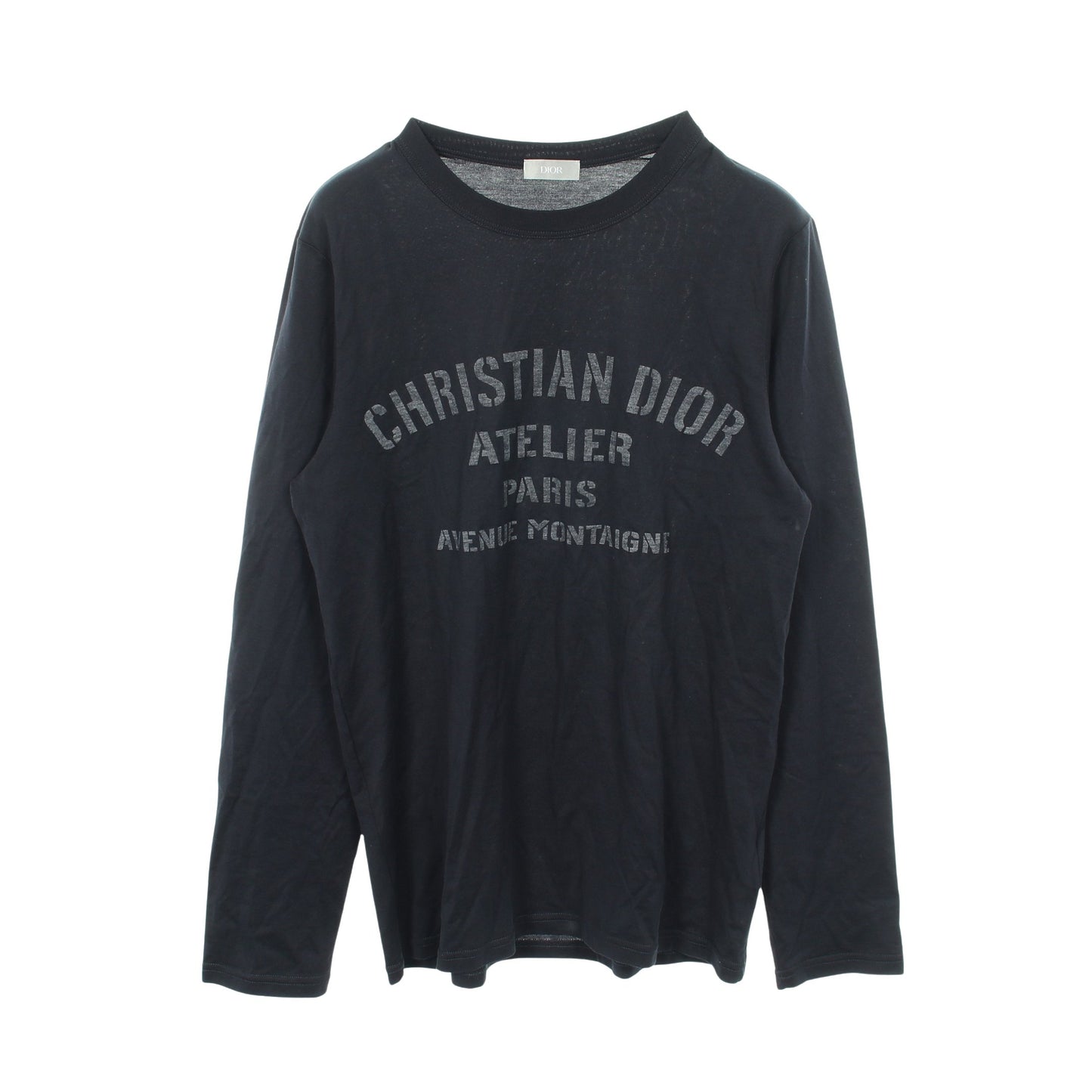 ATELIER アトリエ 長袖Tシャツ コットン ネイビー ディオール トップス DIOR