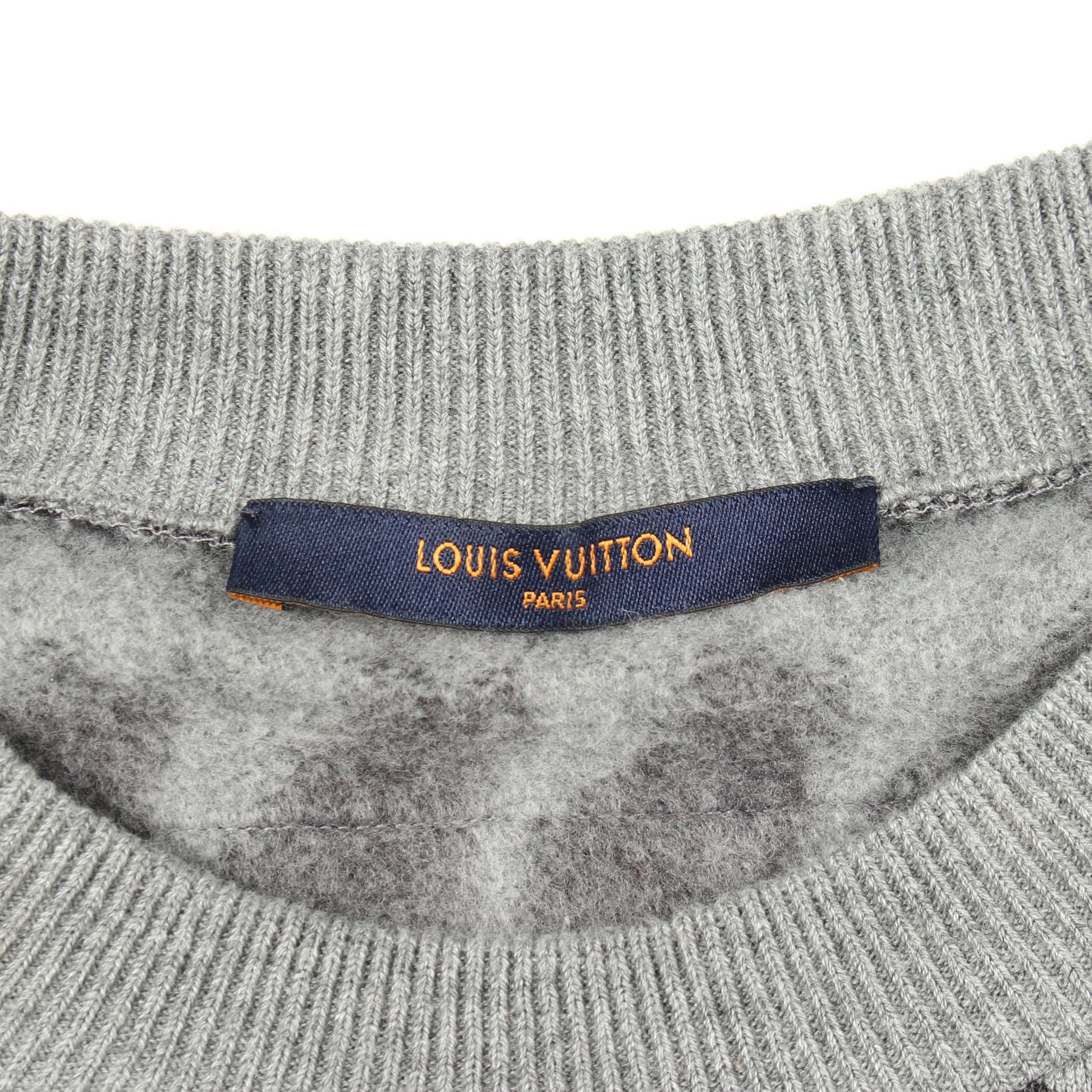 LOUIS VUITTON × NBA プレイヤージャガード スウェットシャツ コットン グレー ダークグレー ルイヴィトン トップス LOUIS VUITTON