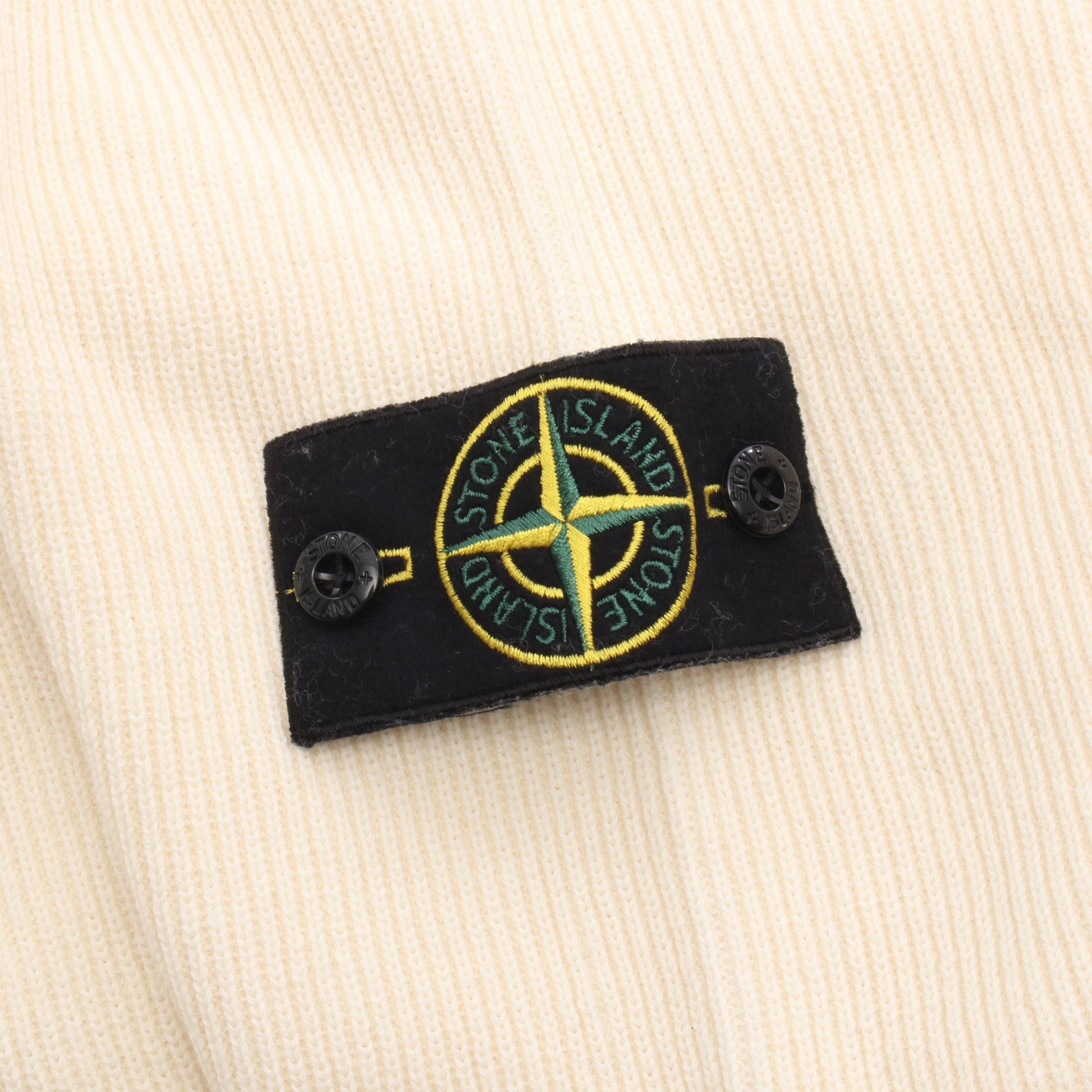RIBBED SOFT ORGANIC COTTON ニット コットン オフホワイト ストーンアイランド トップス Stone Island