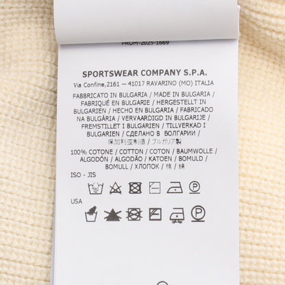 RIBBED SOFT ORGANIC COTTON ニット コットン オフホワイト ストーンアイランド トップス Stone Island