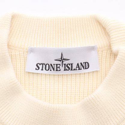 RIBBED SOFT ORGANIC COTTON ニット コットン オフホワイト ストーンアイランド トップス Stone Island