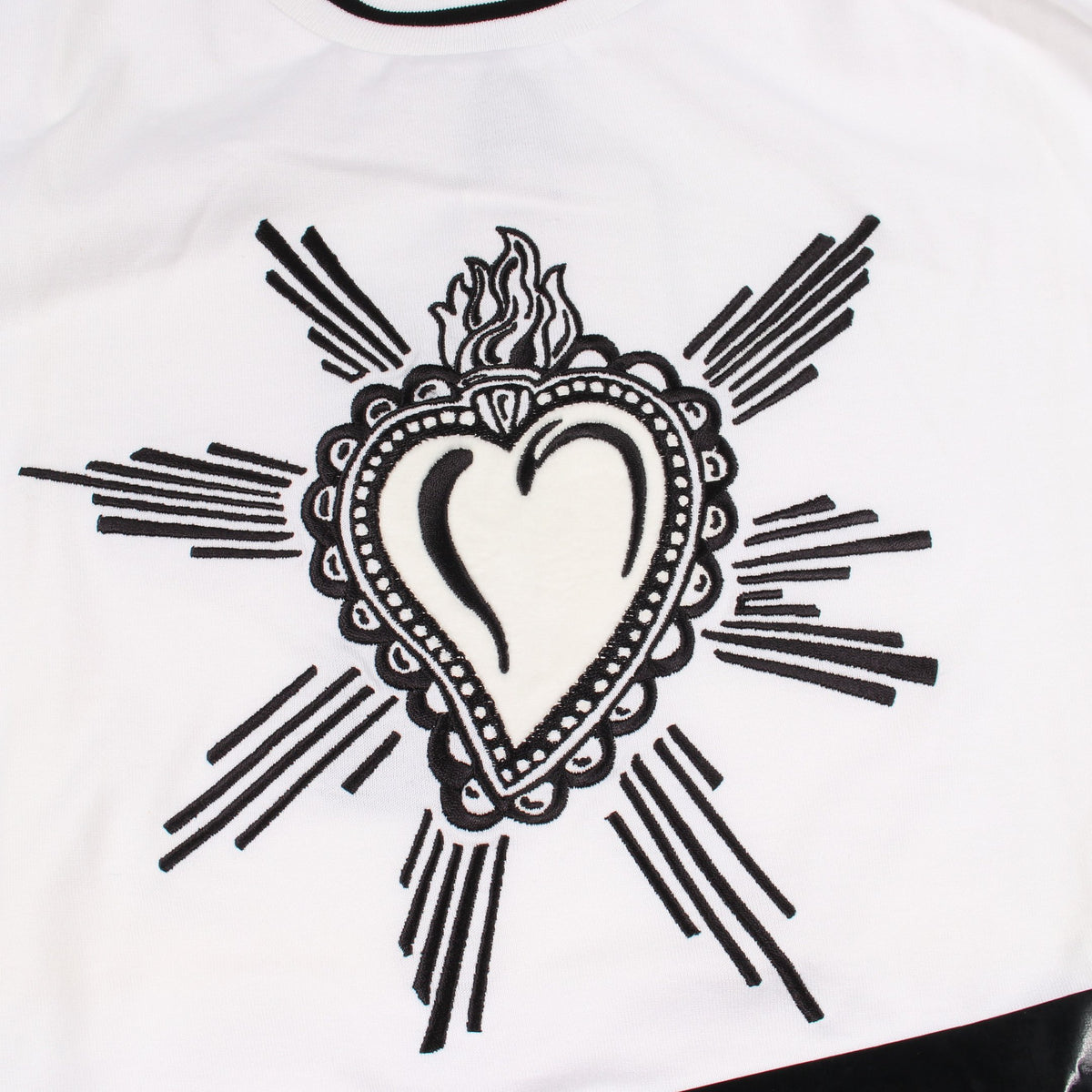 Sacred Heart 半袖Tシャツ コットン ホワイト ドルチェアンドガッバーナ