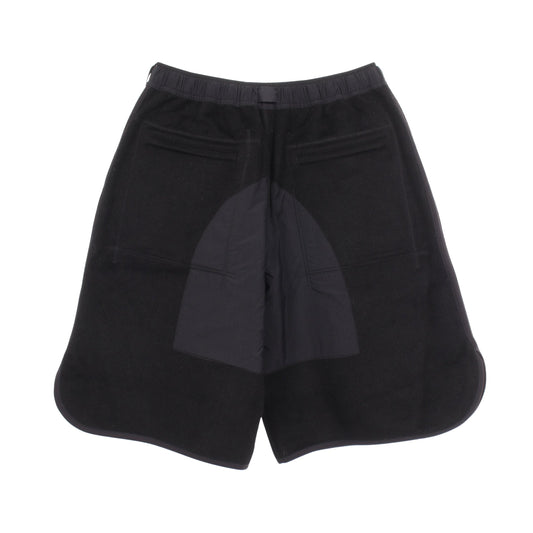 M LEO FLEECE FOOTBALL SHORTS ハーフパンツ イージーパンツ ウール モヘヤ ブラック ワイスリー ボトムス Y-3