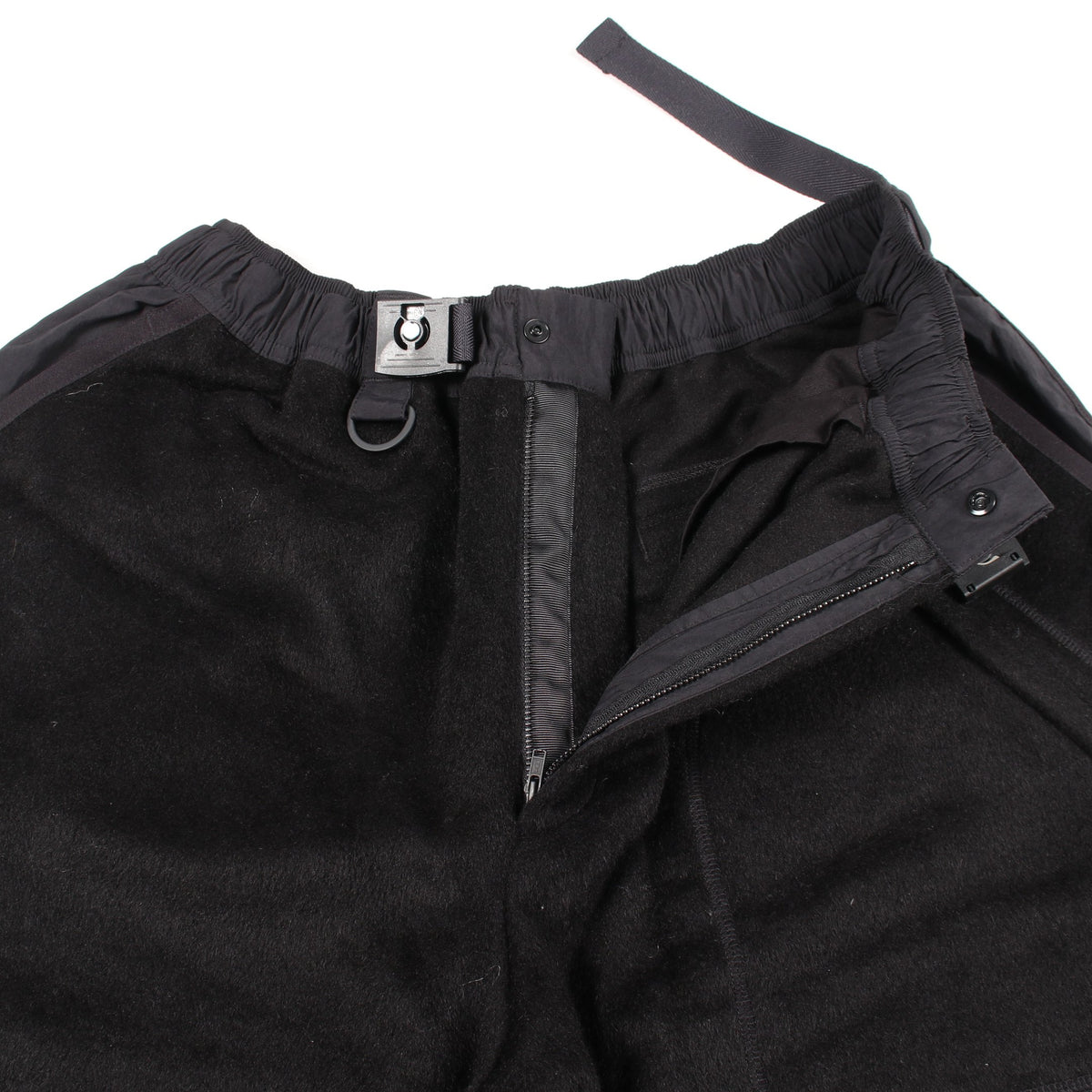 M LEO FLEECE FOOTBALL SHORTS ハーフパンツ イージーパンツ ウール モヘヤ ブラック ワイスリー ボトムス Y-3
