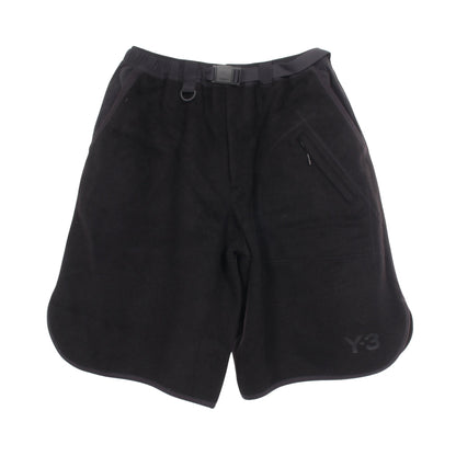 M LEO FLEECE FOOTBALL SHORTS ハーフパンツ イージーパンツ ウール モヘヤ ブラック ワイスリー ボトムス Y-3