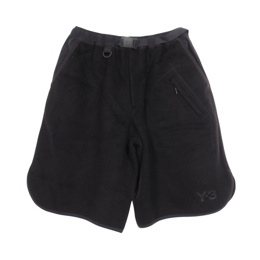 M LEO FLEECE FOOTBALL SHORTS ハーフパンツ イージーパンツ ウール モヘヤ ブラック ワイスリー ボトムス Y-3