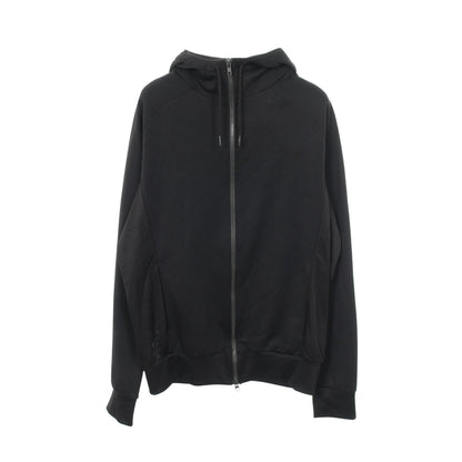 FLUID STRIPE TRACK JACKET メッシュ切替 ジップアップパーカー コットン ブラック ホワイト ワイスリー
