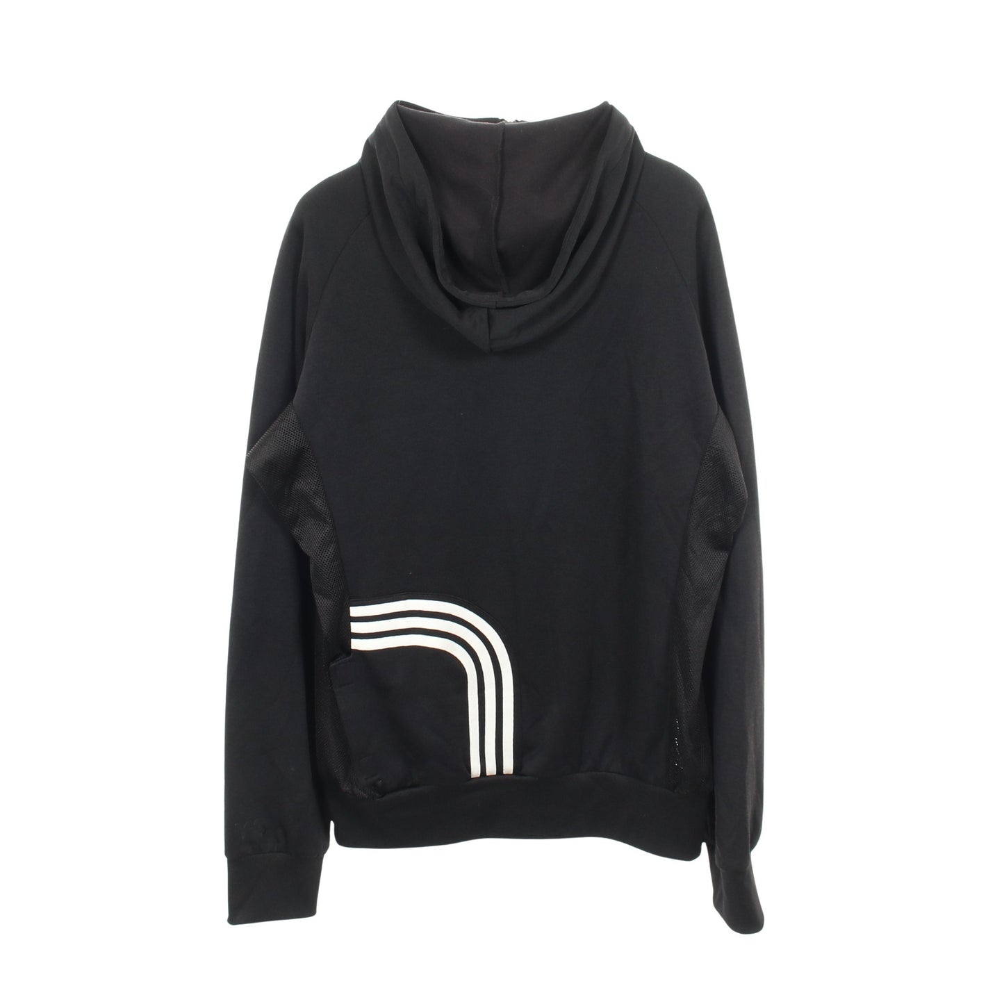 FLUID STRIPE TRACK JACKET メッシュ切替 ジップアップパーカー コットン ブラック ホワイト ワイスリー