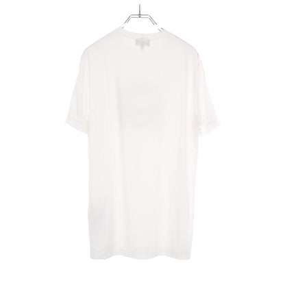 ロゴ 半袖Tシャツ レーヨン ホワイト ジョルジオアルマーニ