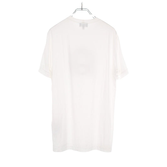 ロゴ 半袖Tシャツ レーヨン ホワイト ジョルジオアルマーニ