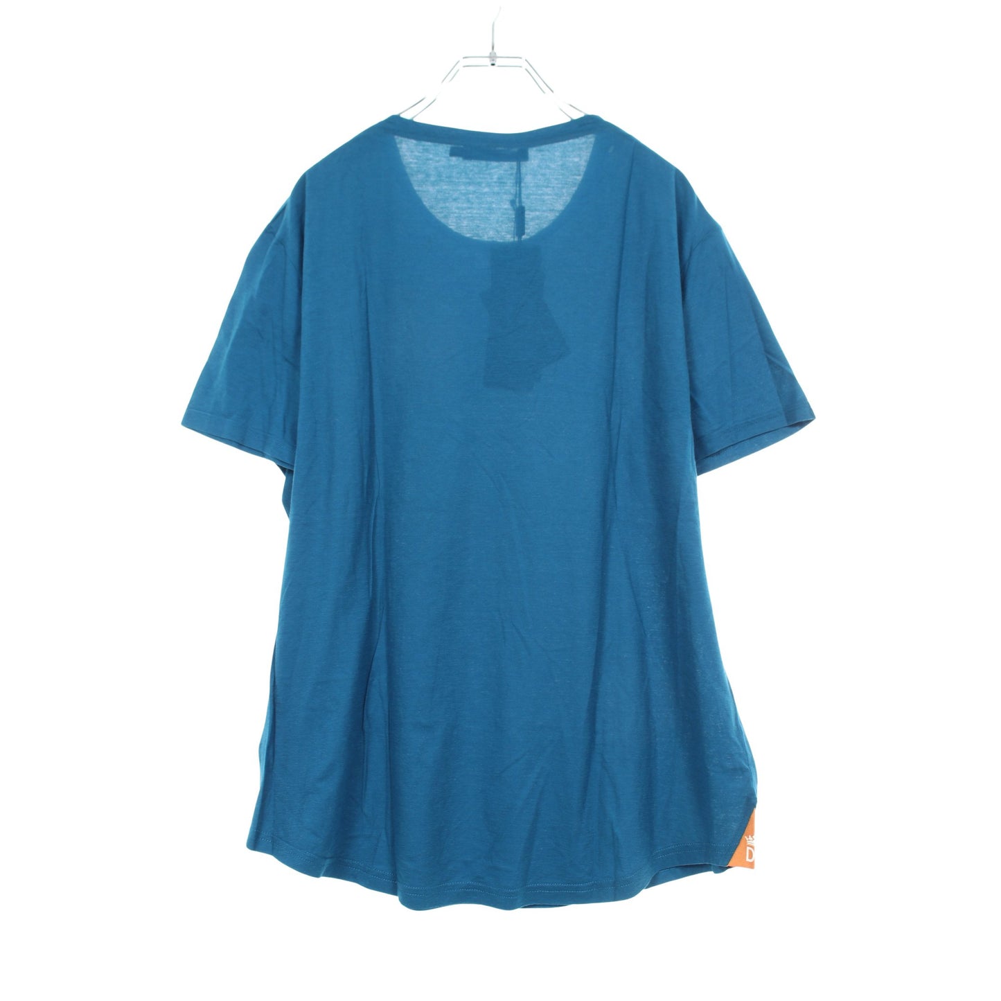 半袖Tシャツ コットン シルク ブルーグリーン ドルチェアンドガッバーナ