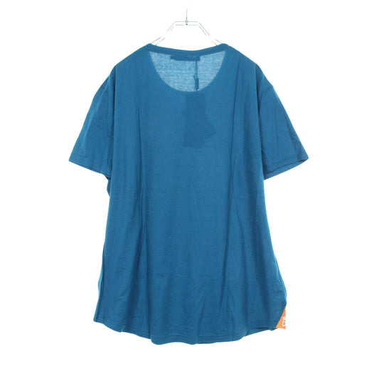 半袖Tシャツ コットン シルク ブルーグリーン ドルチェアンドガッバーナ