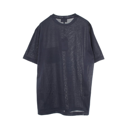 ロゴポケット 半袖Tシャツ コットン ネイビー ジョルジオアルマーニ