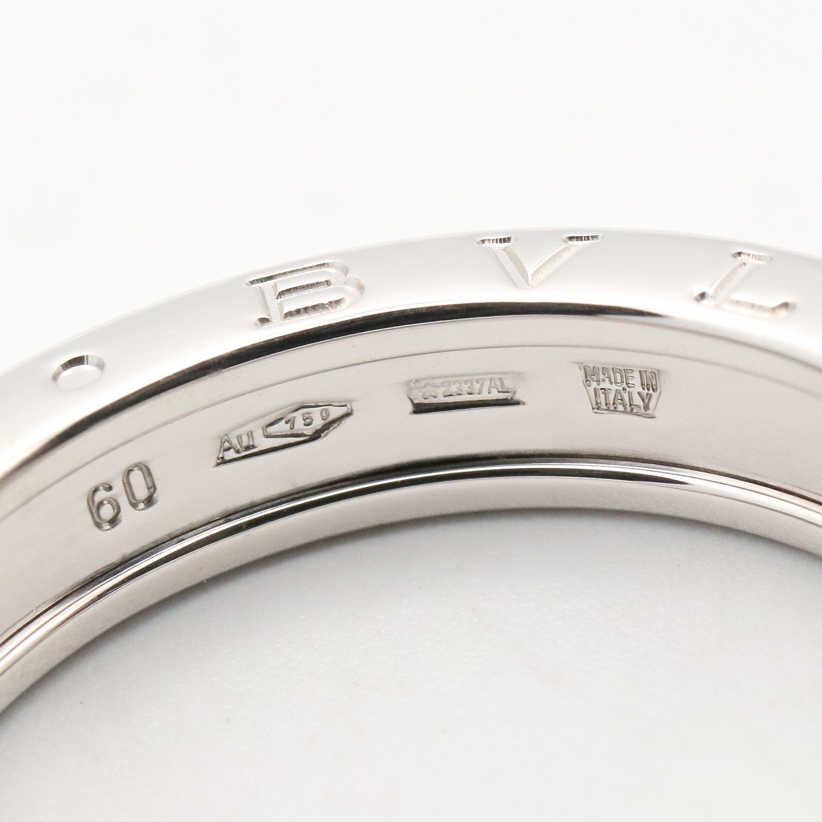 B-zero1 リング 1バンド リング 指輪 K18WG シルバー ホワイトゴールド ブルガリ アクセサリー BVLGARI
