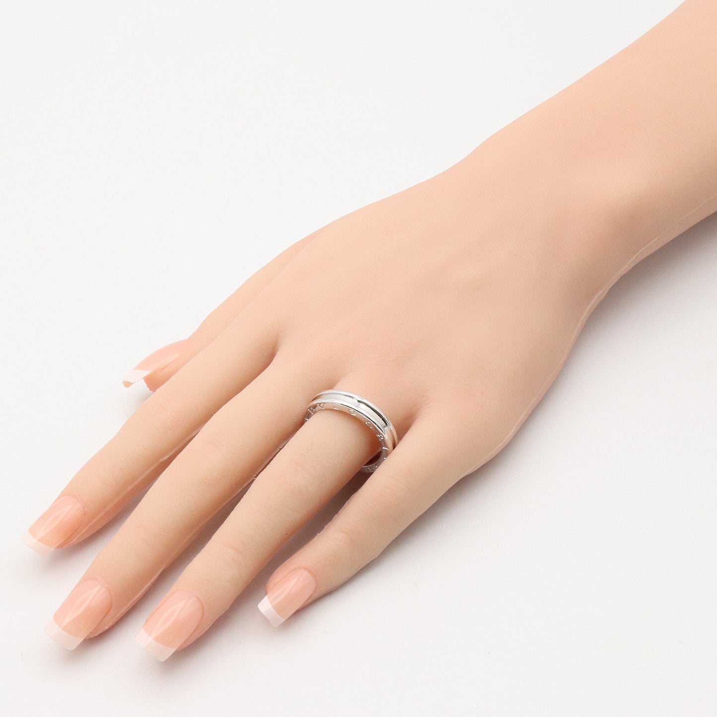 B-zero1 リング 1バンド リング 指輪 K18WG シルバー ホワイトゴールド ブルガリ アクセサリー BVLGARI