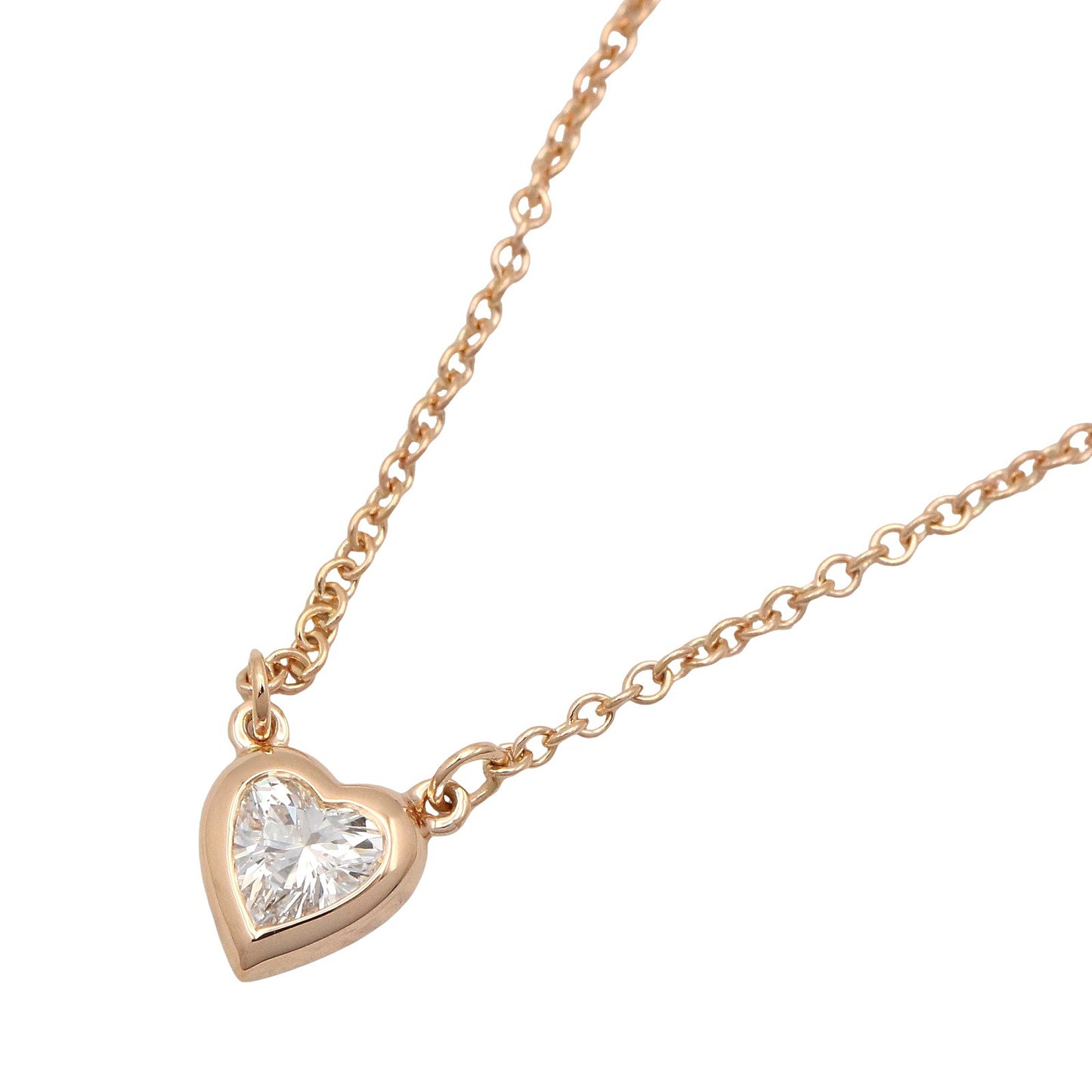バイザヤードハートネックレス ネックレス K18PG ダイヤモンド クリア ピンクゴールド ティファニー アクセサリー TIFFANY & Co.