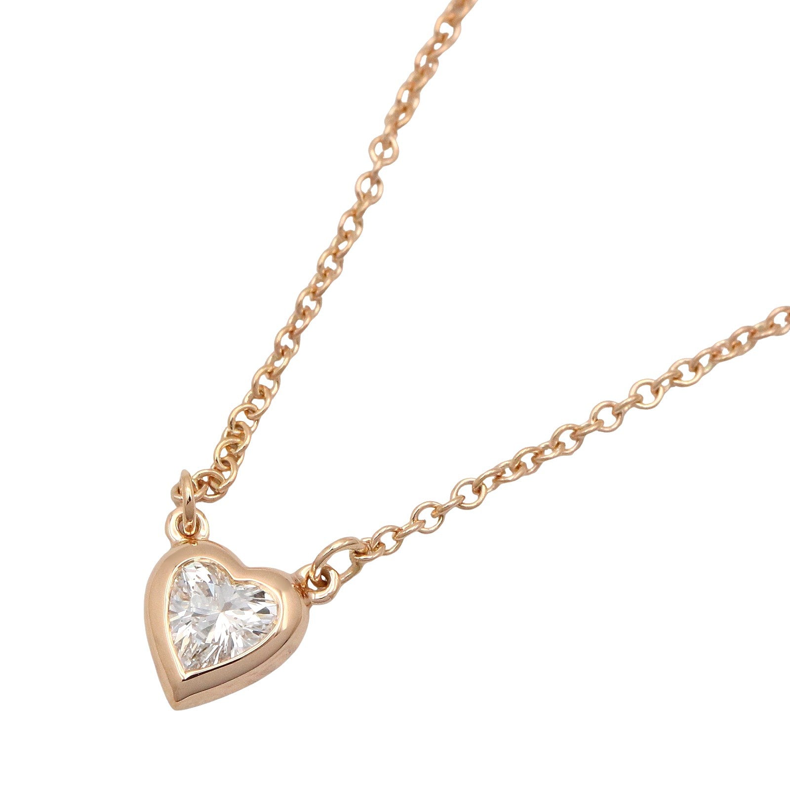 バイザヤードハートネックレス ネックレス K18PG ダイヤモンド クリア ピンクゴールド ティファニー アクセサリー TIFFANY & Co.