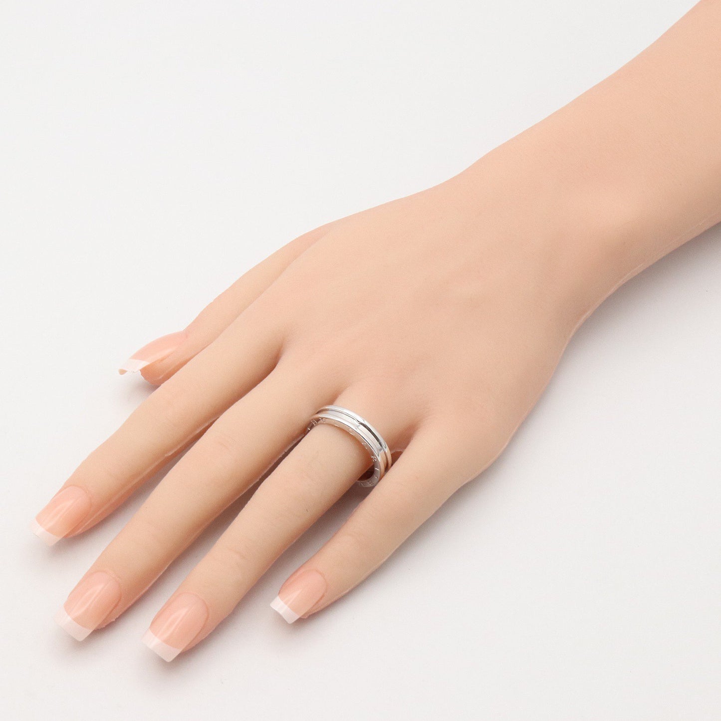 B-zero1 リング 1バンド リング 指輪 K18WG シルバー ホワイトゴールド ブルガリ アクセサリー BVLGARI