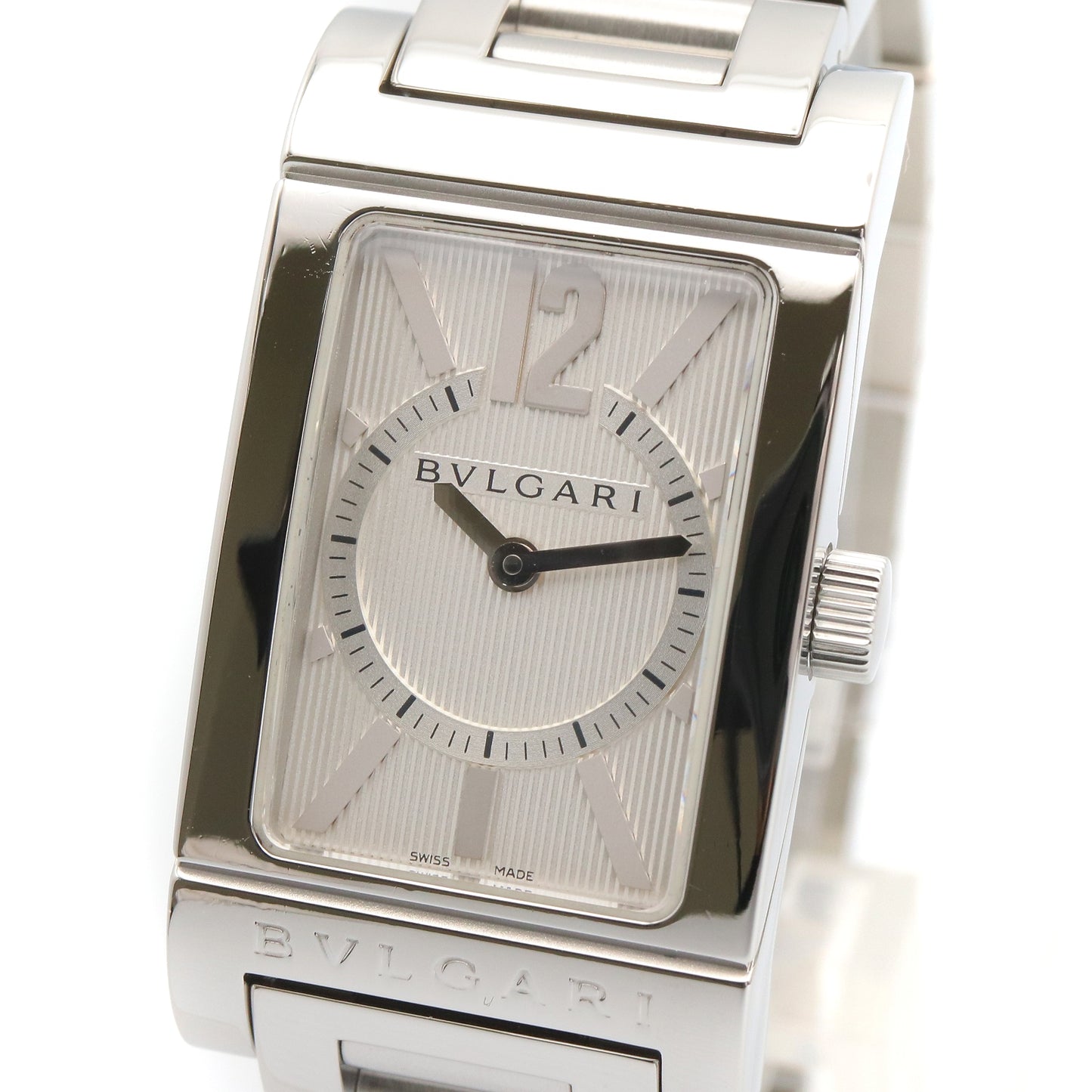 レッタンゴロ レディース 腕時計 クオーツ ステンレススチール シルバー ブルガリ 時計 BVLGARI