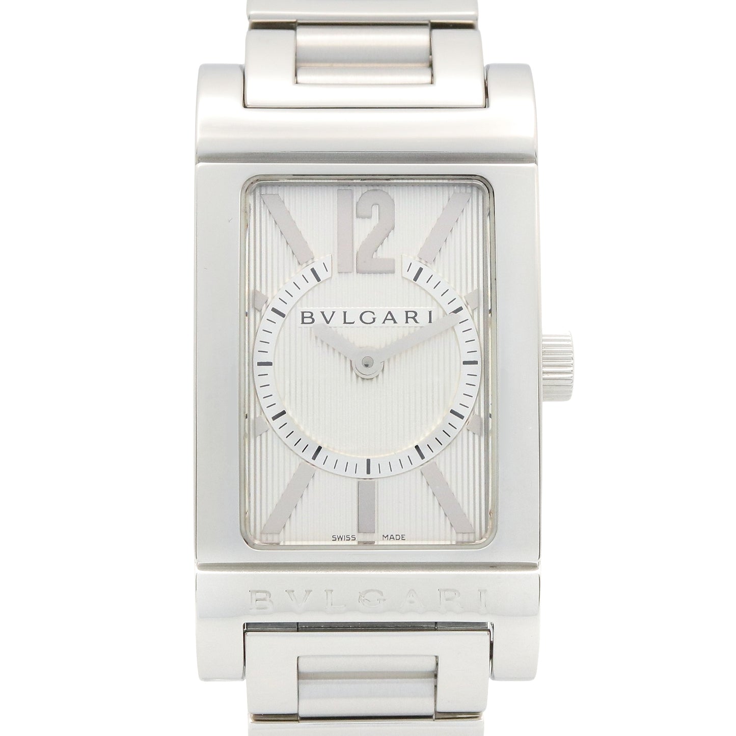 レッタンゴロ レディース 腕時計 クオーツ ステンレススチール シルバー ブルガリ 時計 BVLGARI