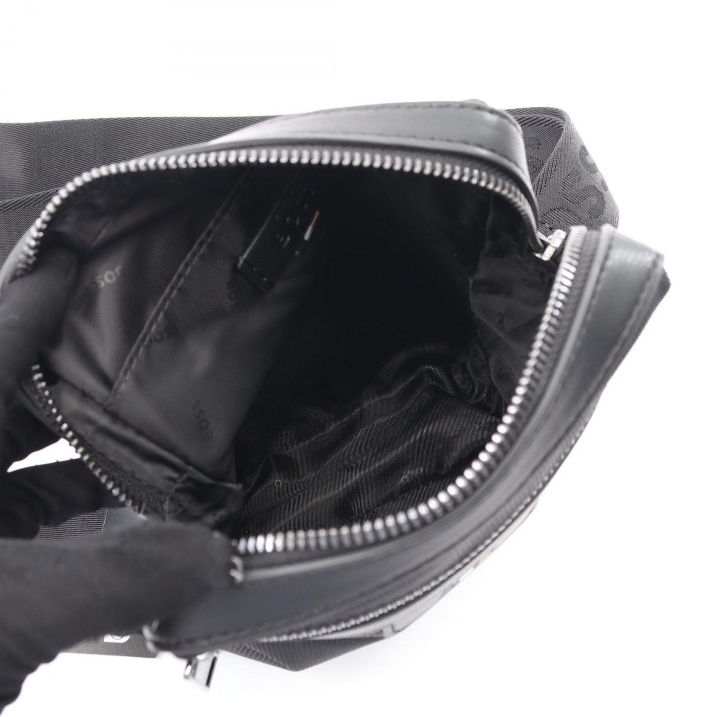 Ray N NS ZIP ショルダーバッグ その他 フェイクレザー ブラック ヒューゴボス バッグ HUGO BOSS