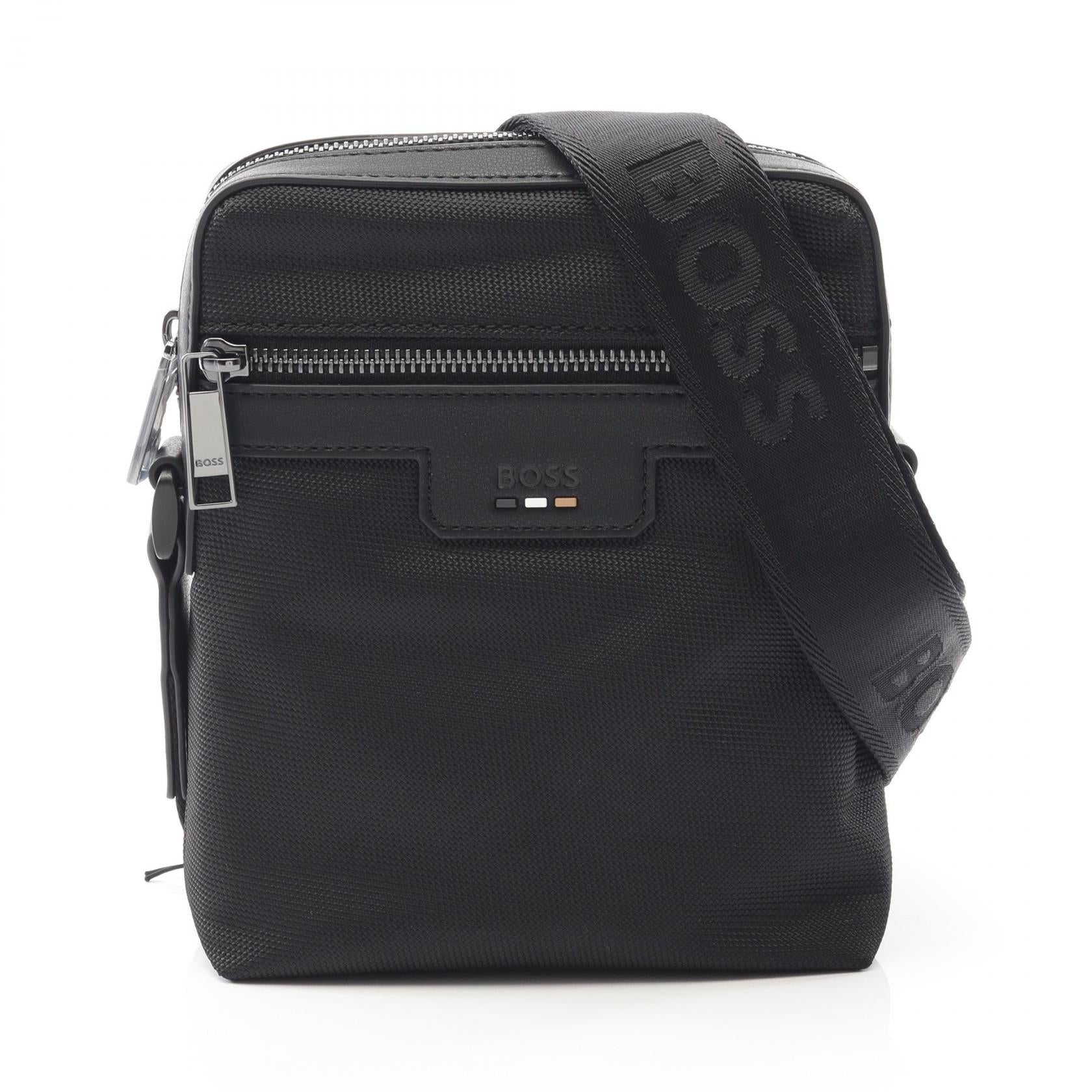 Ray N NS ZIP ショルダーバッグ その他 フェイクレザー ブラック ヒューゴボス バッグ HUGO BOSS